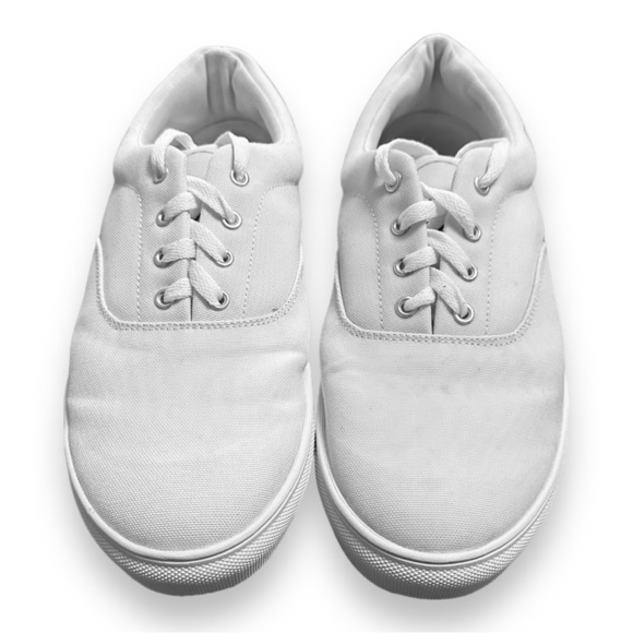 Fjolk Men’s Classic White Lace Up Shoes - Size 10.5 - Picture 5 of 7